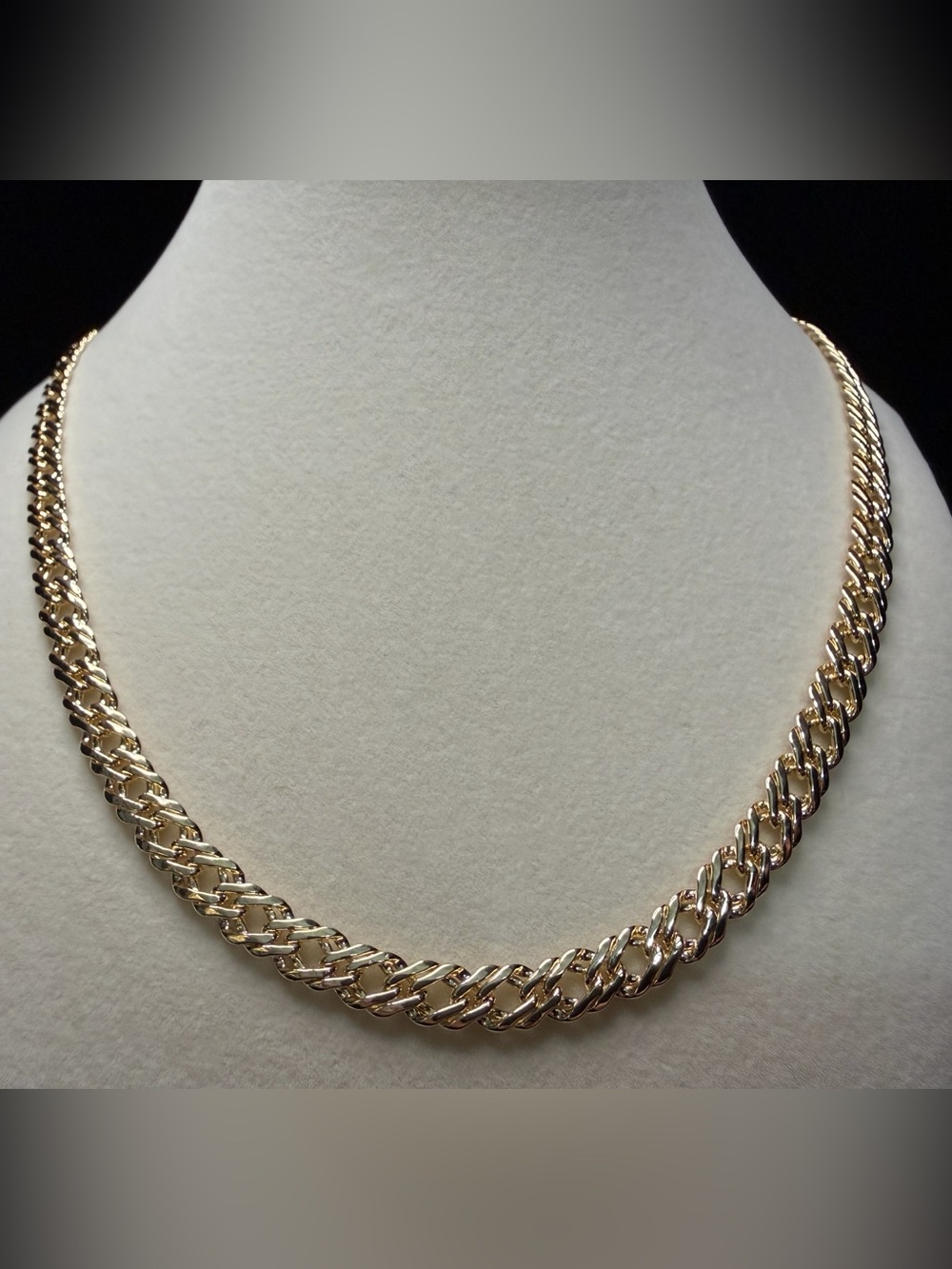 Double Cuban 24in 6MM 14K Gold Finish Necklace Stunning Brand New